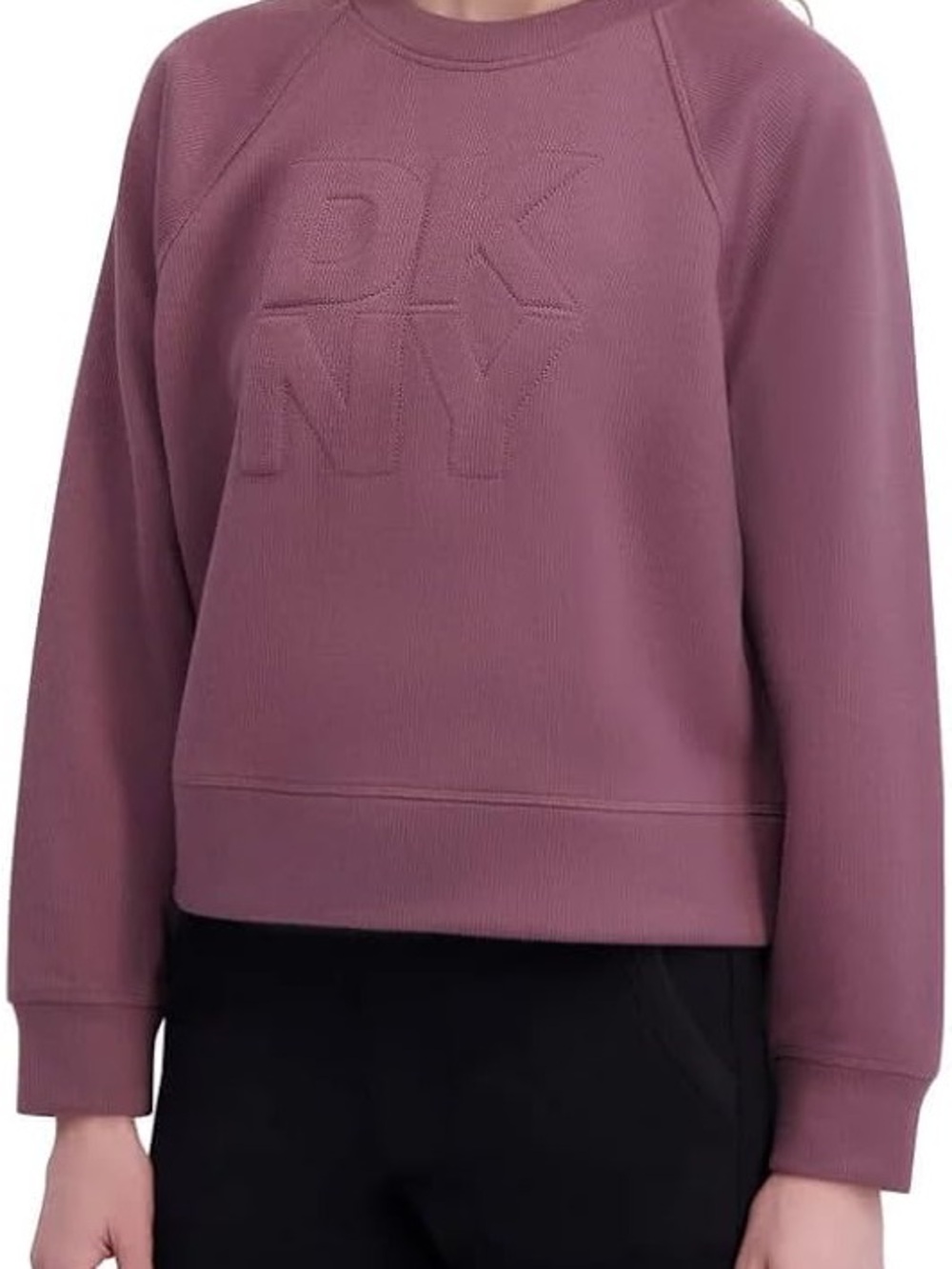 DKNY Sport Women's Sweatshirt Relaxed Fit Heavyweight Pullover